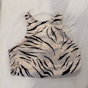 Zara Zebra Animal Print Top